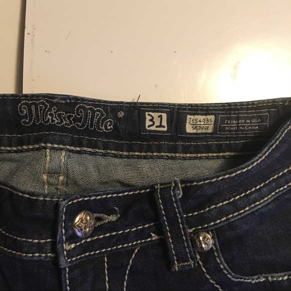 Miss Me Skinny Jeans Size 31 inseam 32 - Picture 5 of 7
